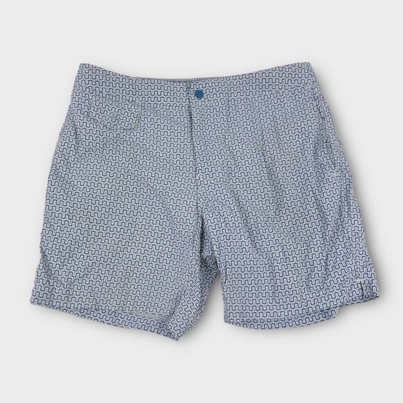 J.Crew 7" Stretch Eco Pool Short in Maze Print Size 31 - Picture 1 of 9